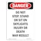Signmission OSHA Danger Sign, Portrait Do Not Step On Skylights, 7in X 5in Decal, 5" W, 7" L, Portrait OS-DS-D-57-V-1651 - alternate 1
